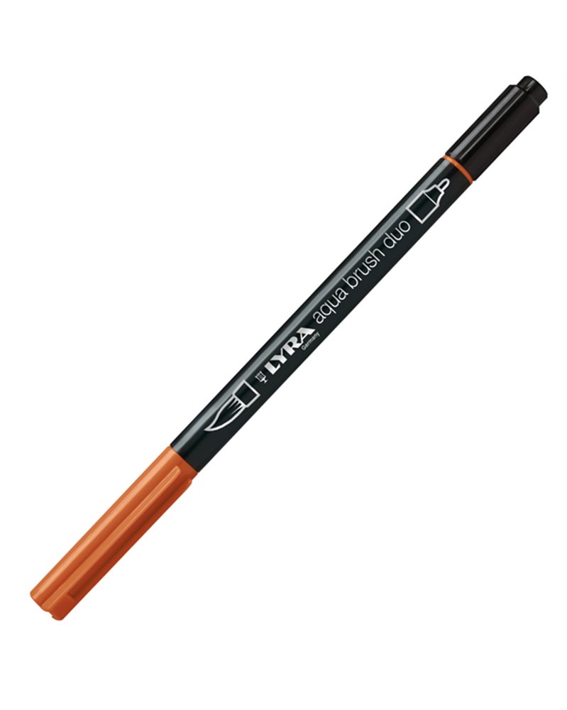 Pennarello a 2 punte AQUA BRUSH DUO cinabro LYRA L6520017