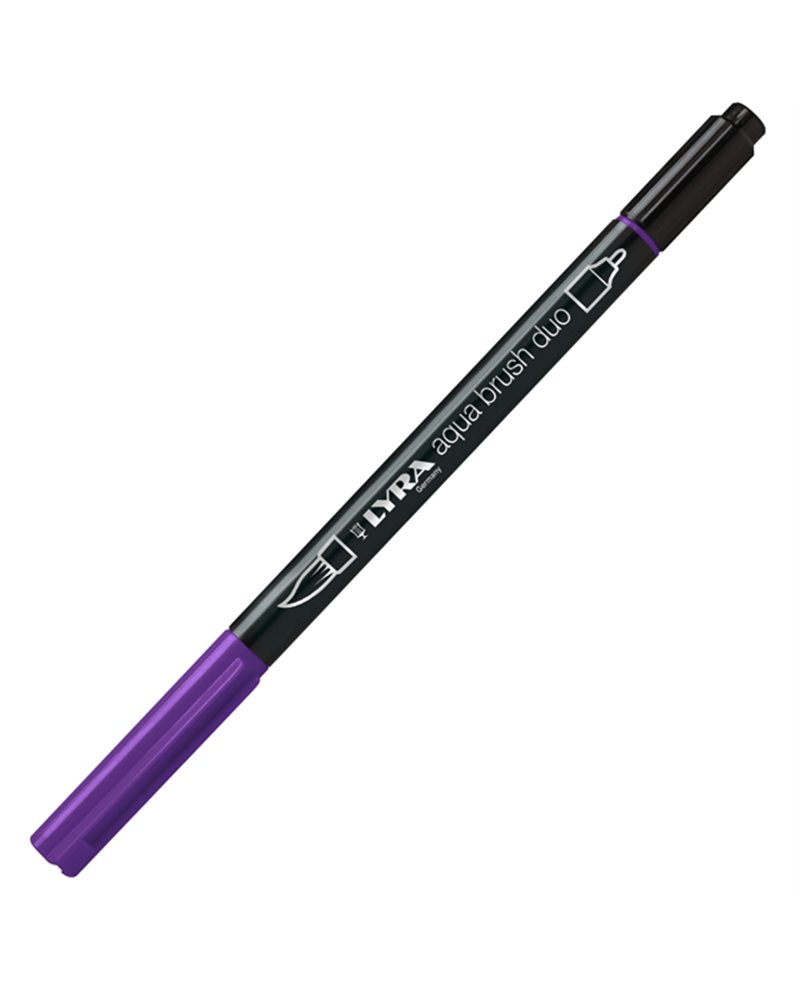 Pennarello a 2 punte AQUA BRUSH DUO violetto bluastro LYRA L6520037