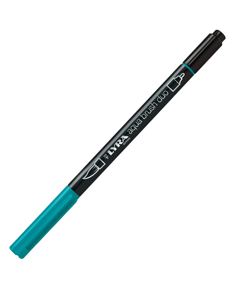 Pennarello a 2 punte AQUA BRUSH DUO verde Paolo Veronese LYRA L6520061