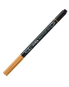 Pennarello a 2 punte AQUA BRUSH DUO ocra bruna LYRA L6520082