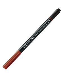 Pennarello a 2 punte AQUA BRUSH DUO rosso indiano LYRA L6520092