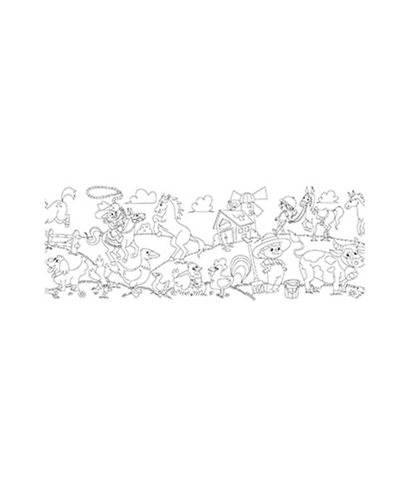 Rotolo creativo adesivo tema Fattoria 30X400cm 80gr Info