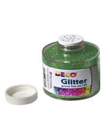 Barattolo glitter grana fine 150ml verde art.130/100 CWR