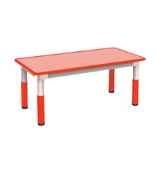 Tavolo telescopico 120x60x46cm H46/58cm rosso CWR