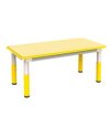 Tavolo telescopico 120x60x46cm H46/58cm giallo CWR