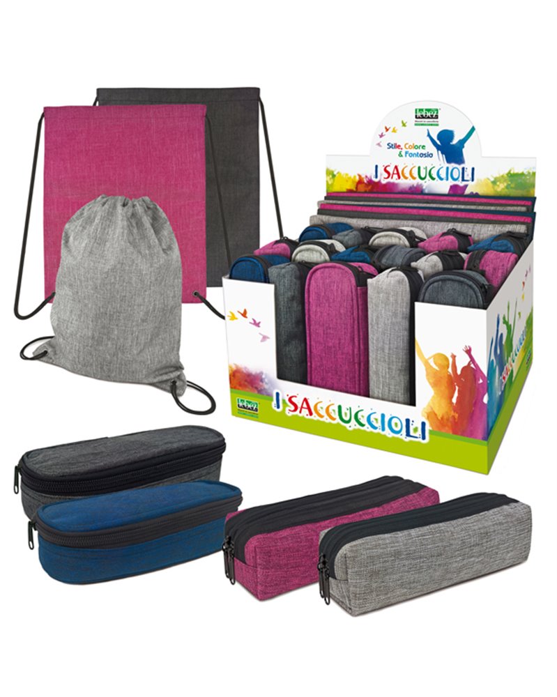 80880 Expo 16 astucci e 8 sacchi I Saccuccioli f.ti ass. Urban Glam Lebez