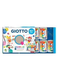 Set 8 astucci da 15 acquerellini Party Gifts Giotto