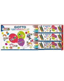 Set 12 astucci da 6 pennarelli Turbo Color Party Gifts Giotto