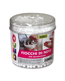 Barattolo 350ml palline neve in polistirolo 10958 CWR