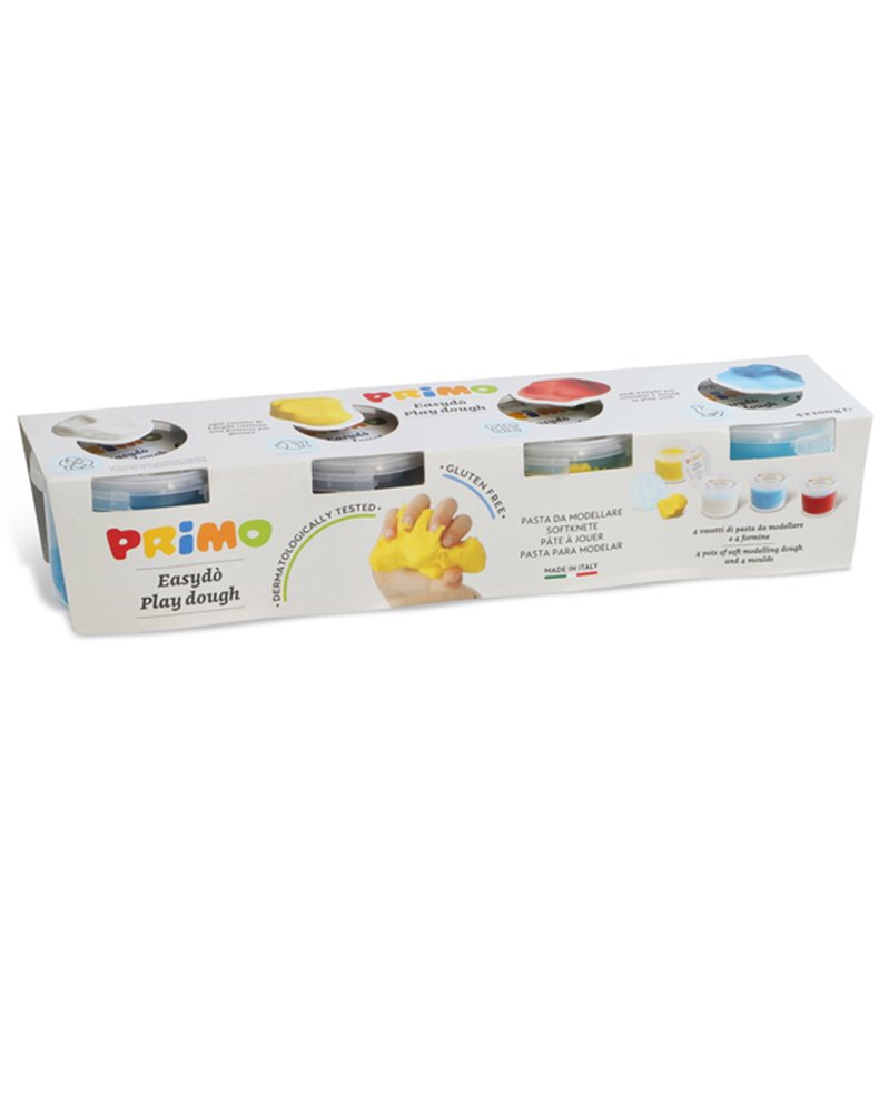 4 vasetti 100gr pasta soffice Easy DO' colori assortiti Primo