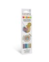 Astuccio 6 matite Minabella diam. 3,8mm colori metallizzati assortiti PRIMO