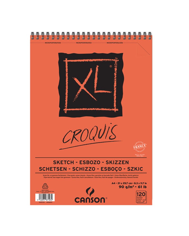 Album XL Croquis A4 90gr 60fg Canson