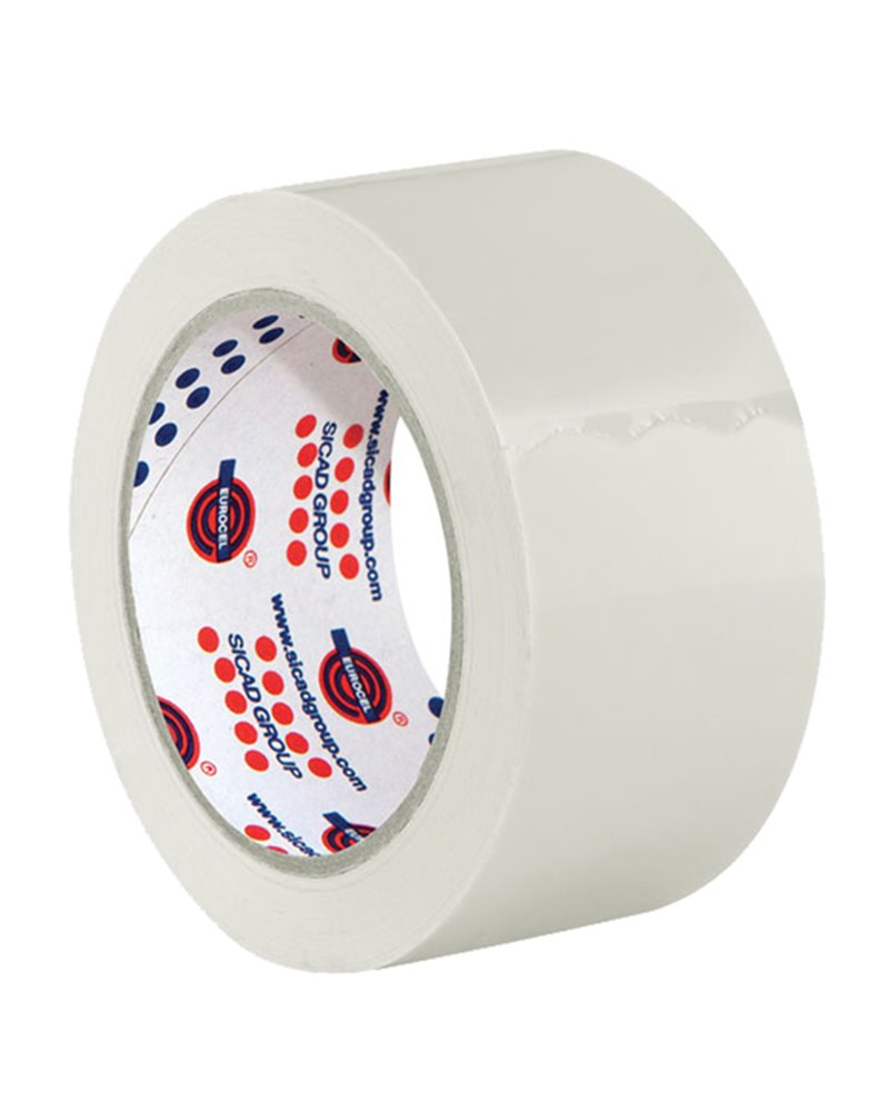 Nastro adesivo 50mm x 66m Bianco PVC 330 Eurocel