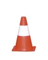 CONO SEGNALETICO H30cm BIANCO/ROSSO