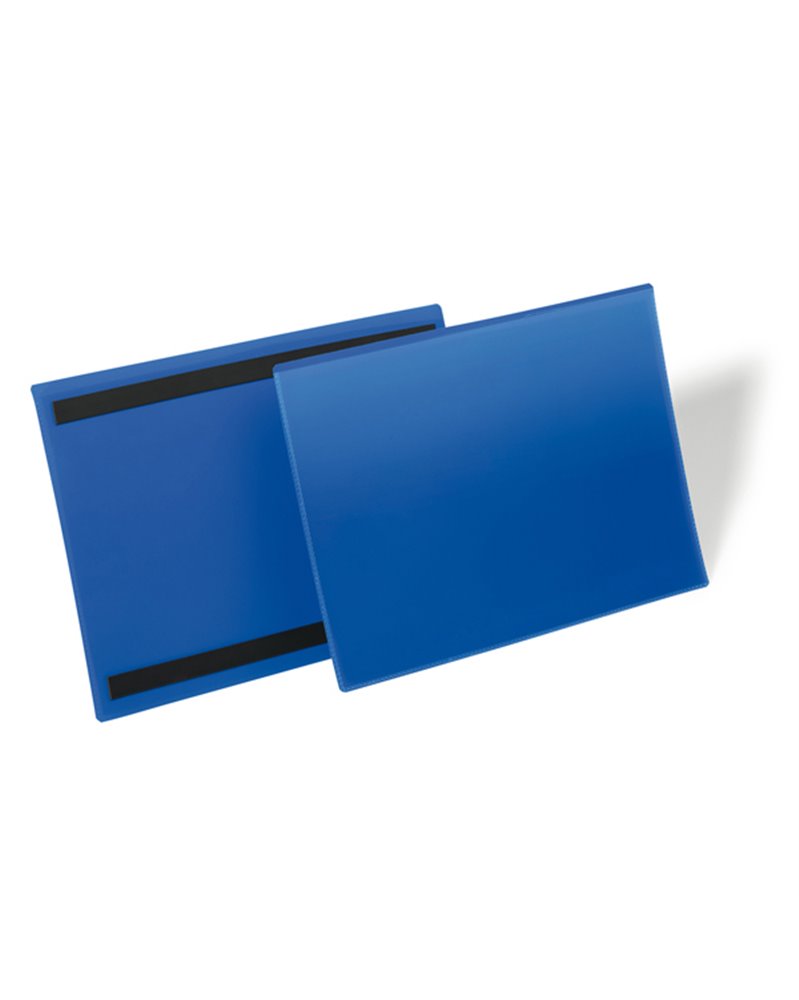 50 buste identificazione magnetiche 150x67mm art.1742 Blu DURABLE