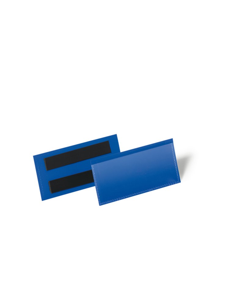 50 buste identificazione magnetiche 100x38mm art.1741 Blu DURABLE