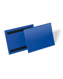 50 buste identificazione magnetiche 210x148mm (A5-ORIZ.) art.1743 Blu DURABLE