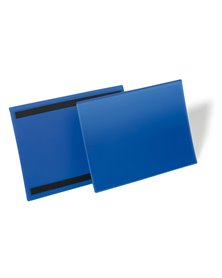 50 buste identificazione magnetiche 297x210mm (A4-ORIZ.) art.1745 Blu DURABLE