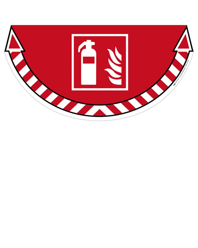 ADESIVO SEGNALATORE da TERRA "Estintore" 70x35cm Take Care Cep ADESIVO SEGNALATORE da TERRA "Estintore" 70x35cm Take Care Cep