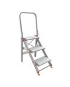 SCALA SGABELLO ALLUMINIO 3 GRADINI con PARAPETTO Class piU'