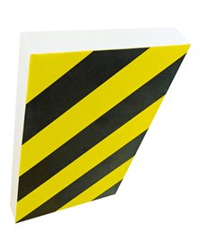 PARACOLPI a FOGLIO in GOMMA NBR L100 x H150cm Giallo/Nero