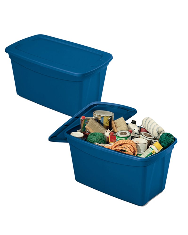 Contenitore multiuso ToteBox 82,4x50,5x44cm Blu Terry