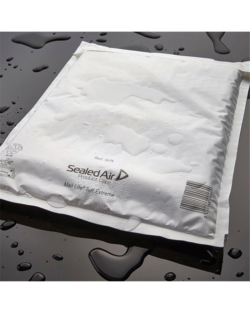 Conf.100 Buste imbottite Bianche D 18x26cm Mail Lite Tuff Extreme