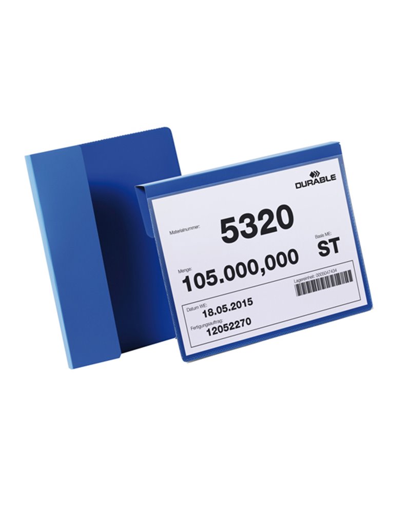 50 buste identificazione con aletta 210x148mm (A5-oriz) 1722 Blu Durable 50 buste identificazione con aletta 210x148mm (A5-oriz) 1722 Blu Durable