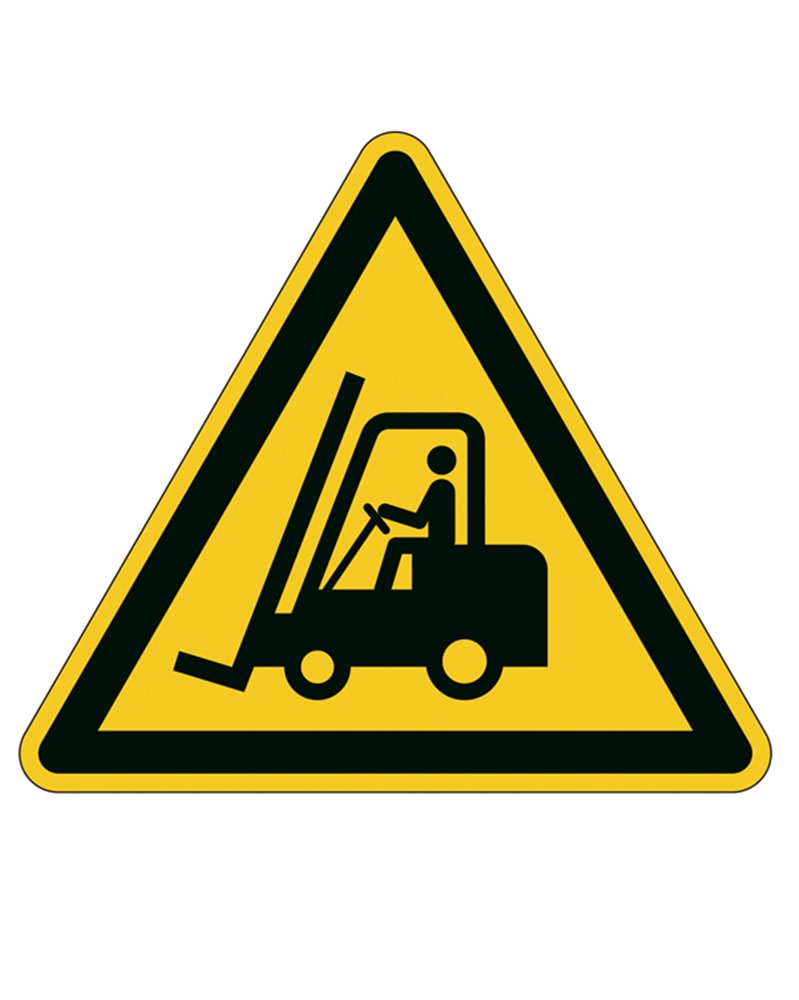 Pittogramma adesivo da terra "Attenzione passaggio carrelli" L43cm 1734 Durable