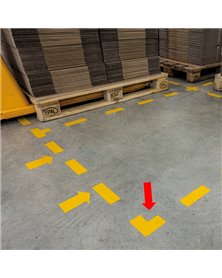 Conf.10 adesivi da terra "L" 10x10cm 1702 Durable Conf.10 adesivi da terra "L" 10x10cm 1702 Durable