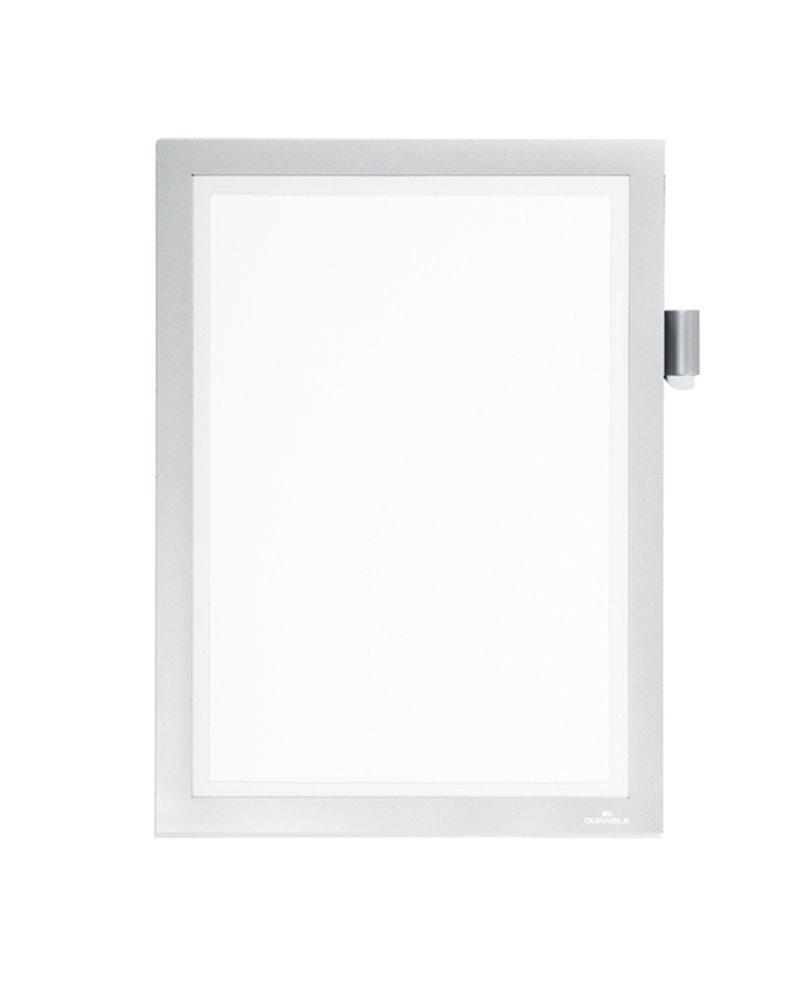 Cornice magnetica Duraframe Note A4 21X29,7cm argento Durable