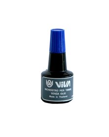 Inchiostro per cuscinetti a base d'acqua 30gr blu Viva