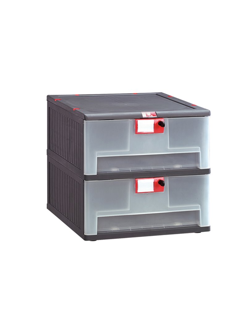 Cassettiera in PP 2 cassetti Mopla 102 Cassettiera in PP 2 cassetti Mopla 102