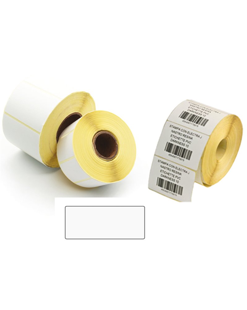 5.000 Etichette Trasf. Termico f.to 40x21mm - 2 piste - Printex