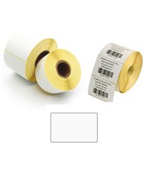 5.000 Etichette Trasf. Termico Diretto f.to 50x30mm - 2 piste - remov. Printex