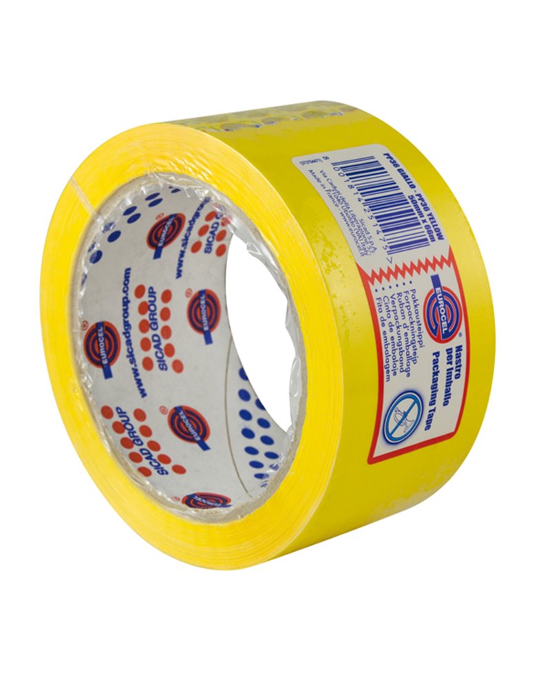 Nastro adesivo 50mm x 66m Giallo PP36NN Eurocel