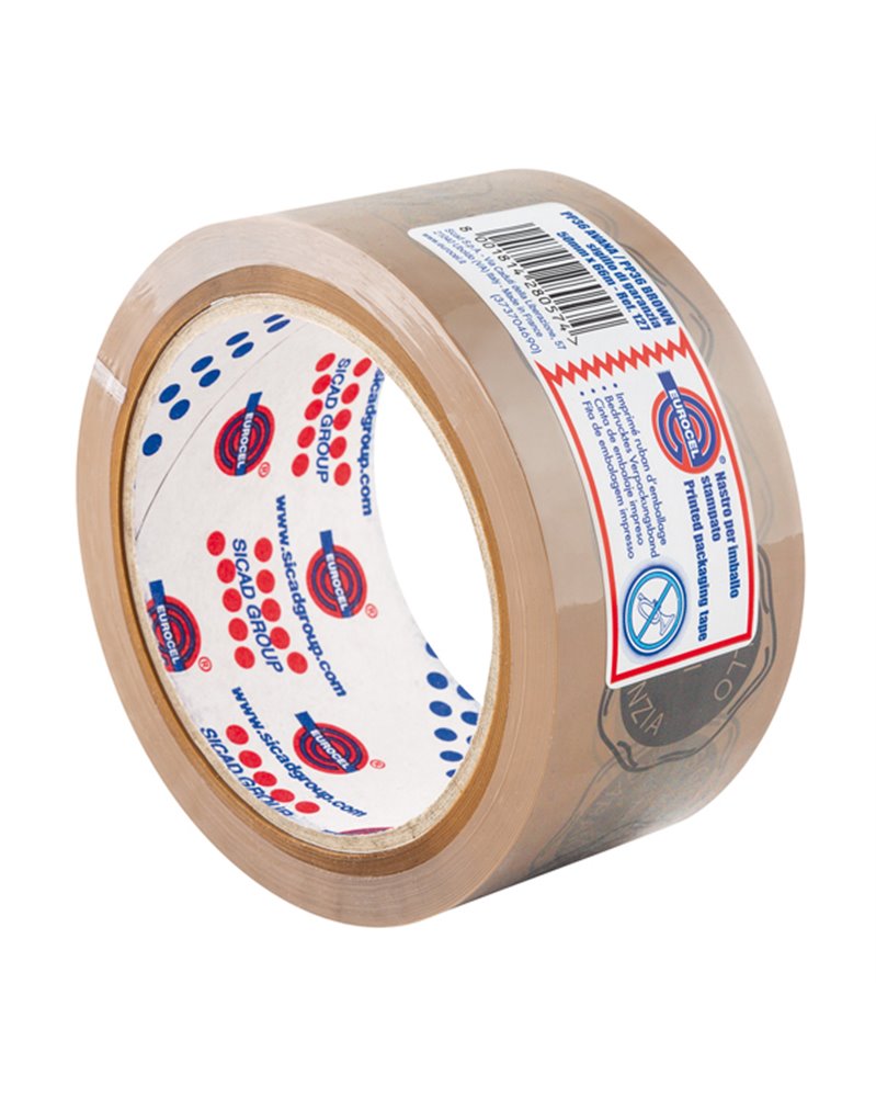 Nastro adesivo 50mm x 66m 'SIGILLO di GARANZIA' PP36NN Eurocel