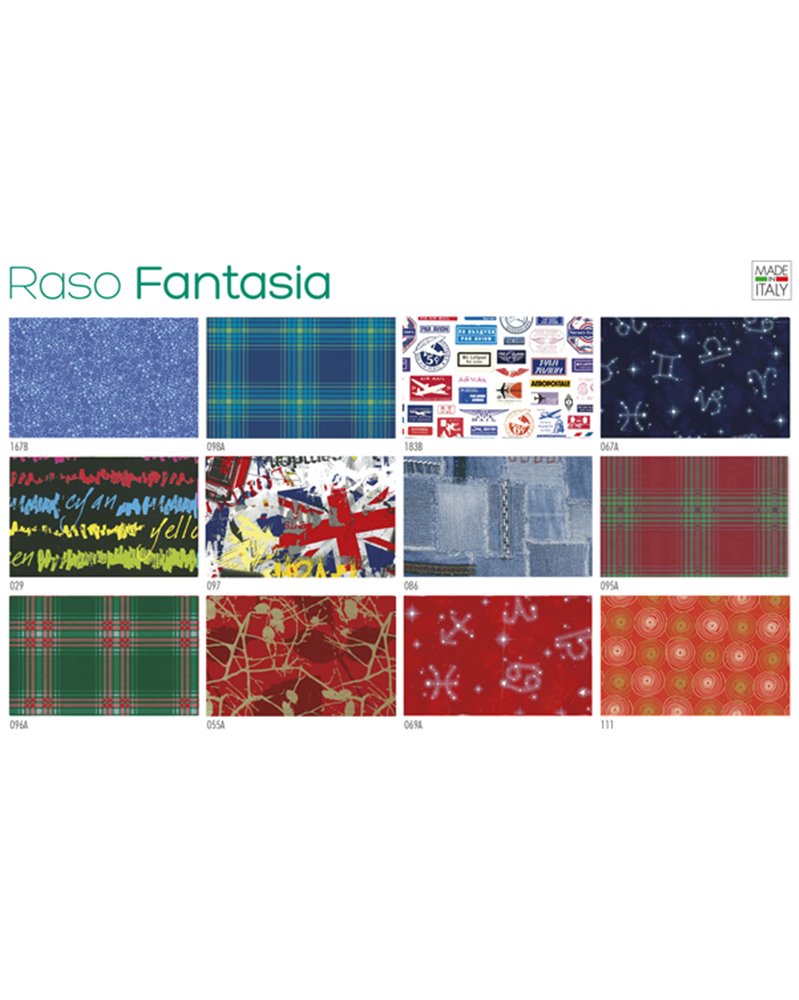 Scatola 100fg carta regalo Raso Fantasia 70X100cm SADOCH