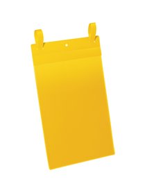 50 buste identificazione con fascette 210x297mm(A4-VERT.)art1750 Giallo DURABLE