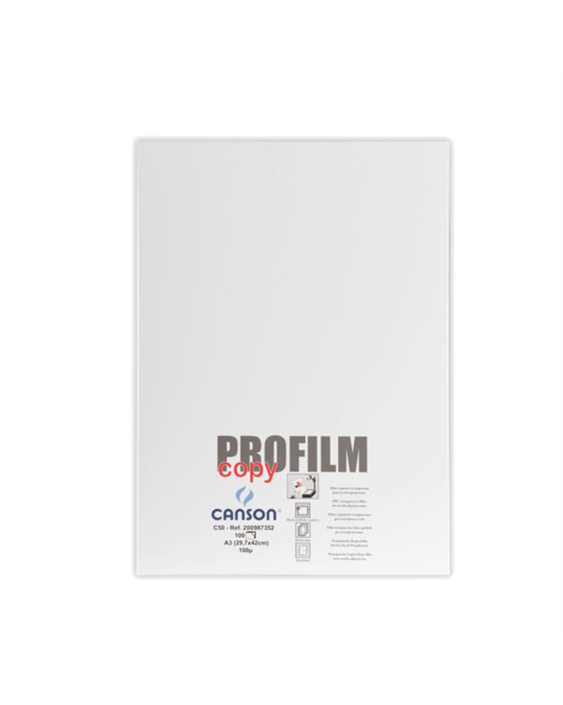 LUCIDI C50 A3 100FG PROFILMCOPY FOTOCOPIE B/N S/RETROFOGLIO CANSON LUCIDI C50 A3 100FG PROFILMCOPY FOTOCOPIE B/N S/RETROFOGLIO CANSON