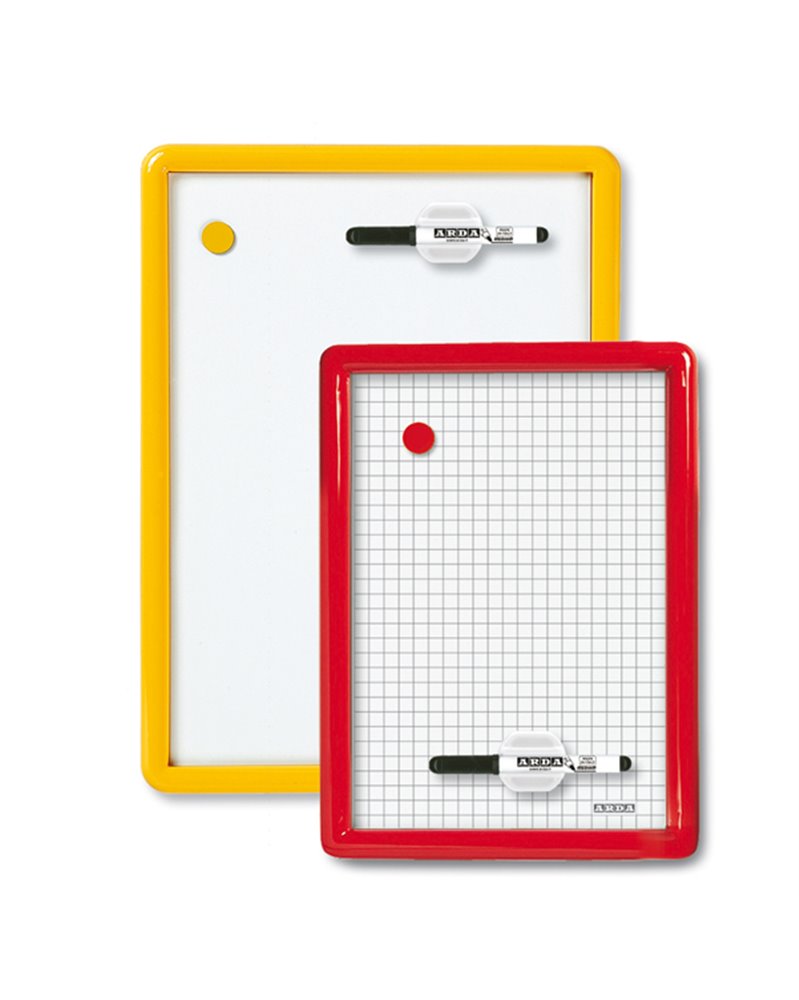 LAVAGNA MAGNETICA LMV 35X50CM BIANCA CORNICE COL. ASSORT.