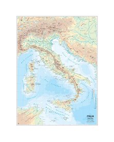 CARTA GEOGRAFICA SCOLASTICA MURALE ITALIA BELLETTI