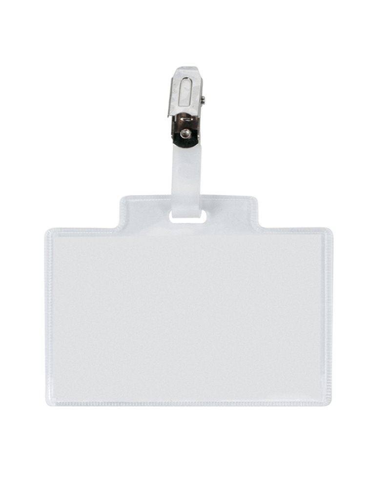 100 portanome Pass 3M 9,5x6cm c/clip in metallo s/cartoncino Sei Rota