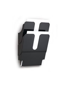DISPLAY DA MURO CON 2 TASCHE A4 NERO FLEXIPLUS DURABLE
