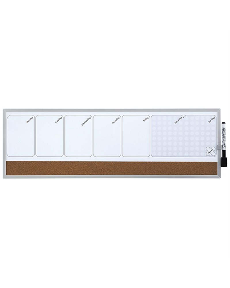 ORGANIZER MAGNETICO SETTIMANALE 58,5x19cm ORIZZONTALE QUARTET ORGANIZER MAGNETICO SETTIMANALE 58,5x19cm ORIZZONTALE QUARTET
