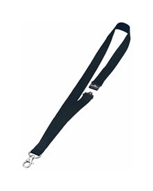 10 CORDONCINI PORTABADGE 20mm NERO DURABLE