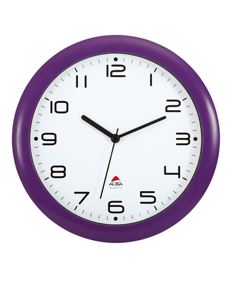 OROLOGIO DA PARETE HORNEW Ã˜30cm VIOLA Alba