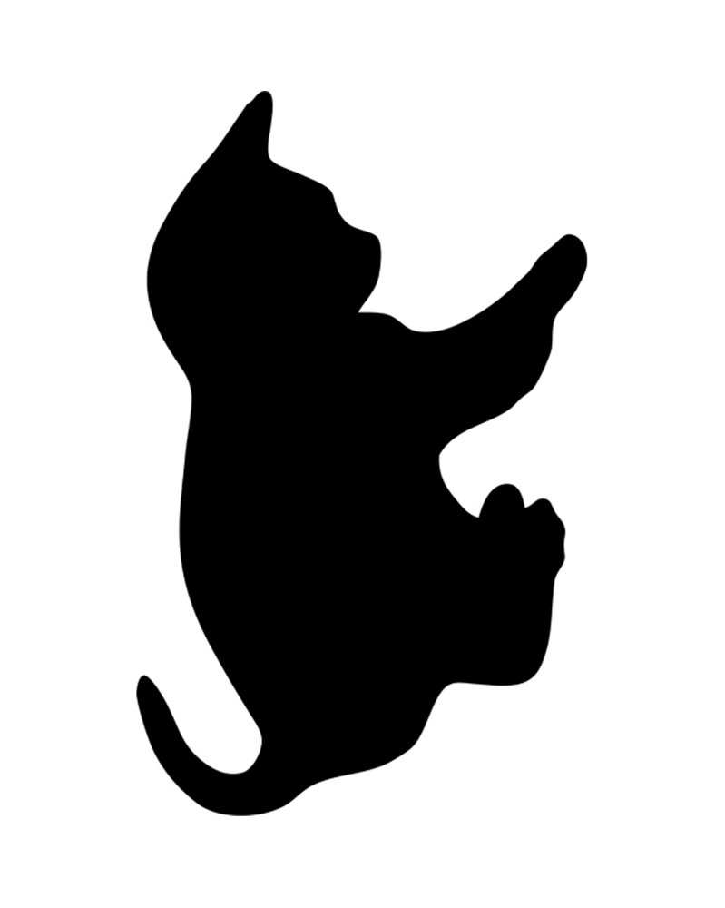 LAVAGNA DA PARETE 'GATTO' SILHOUETTE Securit