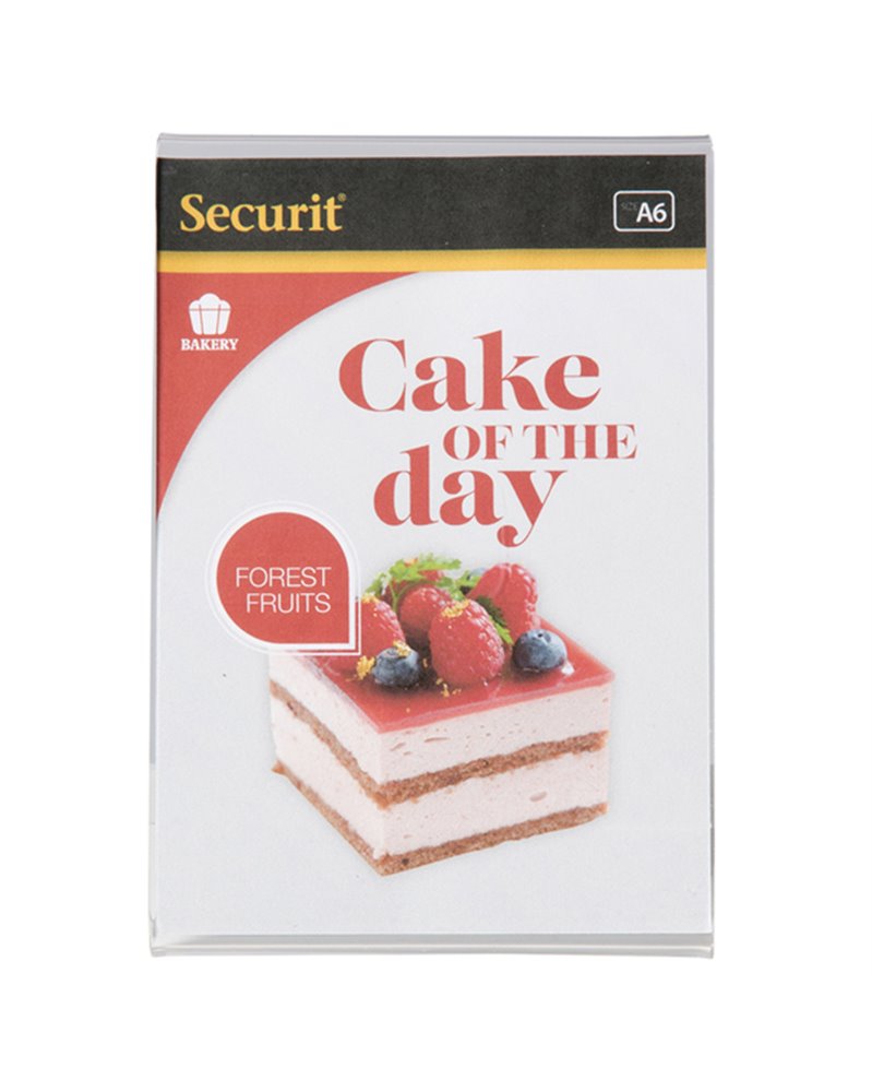 DISPLAY PORTAMENU' a L 10,5x15cm (A6) Securit