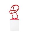 10 PORTANOME PASS 7ST-M 15x21cm (A5) ROSSO con CORDONCINO ROSSO